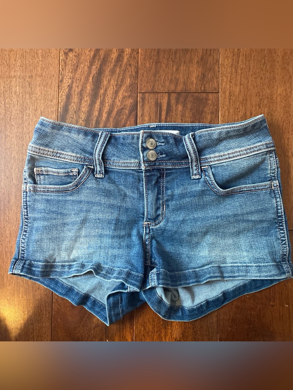 Hollister Light Blue Denim Jean Shorts
